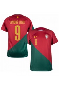 Fotbalové Dres Portugalsko Andre Silva #9 Domácí Oblečení MS 2022 Krátký Rukáv